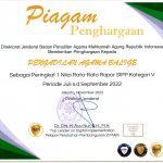 PA Balige Raih Piagam Penghargaan Peringkat I Nasional Penilaian SIPP Dirjen Badilag Mahkamah Agung RI