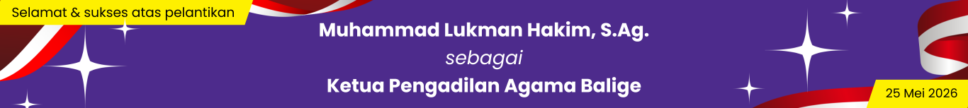 Ucapan ketua pa balige 2026